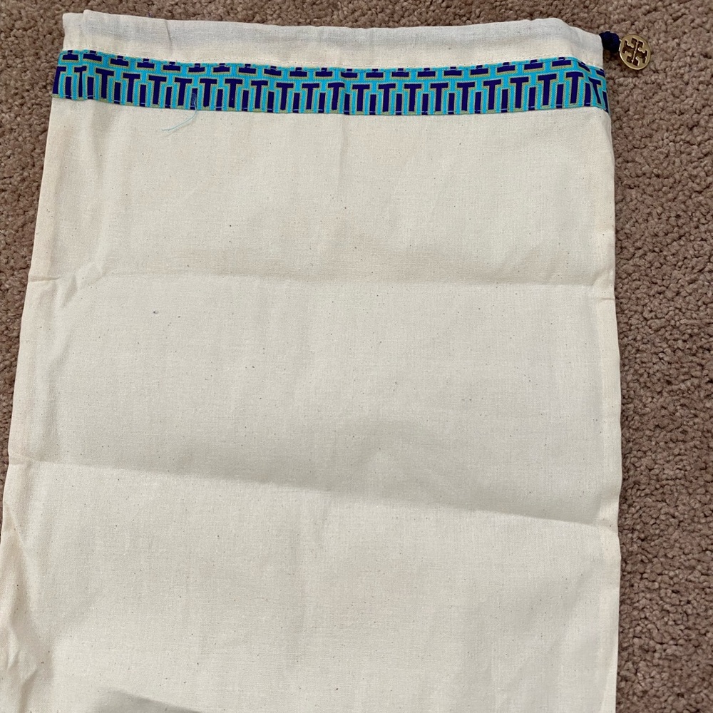 Tory Burch reusable authentic bag 15” x 12”